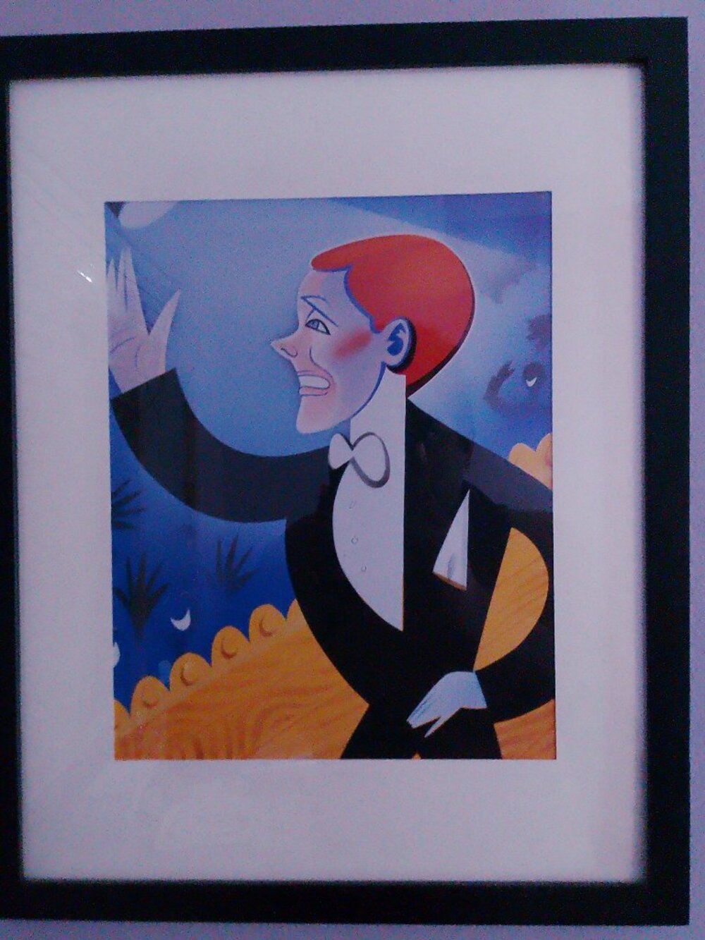14x12" caricature of Julie Andrews in Victor/Victoria by Risko